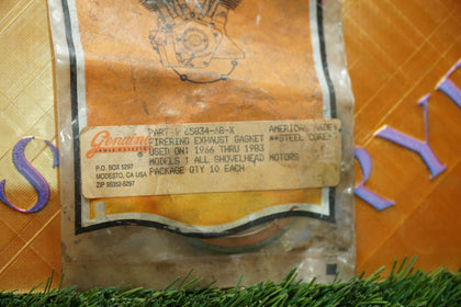 Harley Shovelhead FireRing Exhaust Port Gasket James Gaskets 65834-68-X photo 2