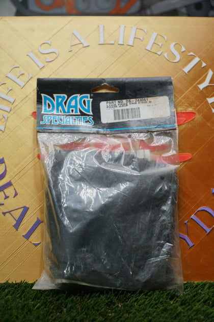 Harley Handlebar Foam Grip Black Leather Fringe Covers Drag Specialties DS-243061 NOS photo 2