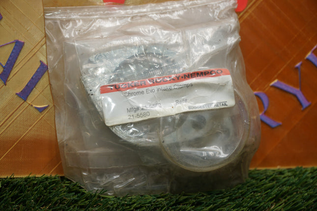 Harley Evolution Big Twin Chrome Intake Manifold Flanges NEMPCO 21-5580 NOS Set