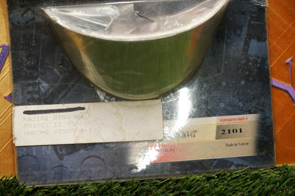 Harley Spotlight Passing Lamp Chrome Visor Kuryakyn 2101 4-1/2" NOS Single photo 2