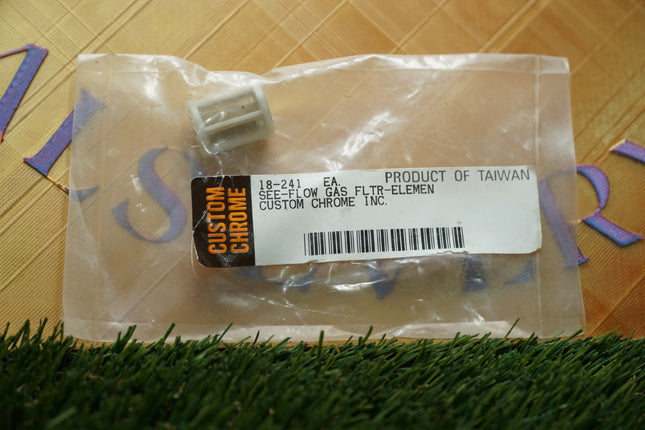 Harley See-Flow Glass Fuel Filter Replacement Element Custom Chrome 18-241 NOS