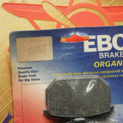 Harley Evolution FXR Softail EBC Organic Rear Brake Pads FA78 NOS