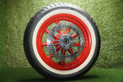 2000-05 Harley Electra Glide Front & Rear Wheel Set w/ Avon Tires photo 6