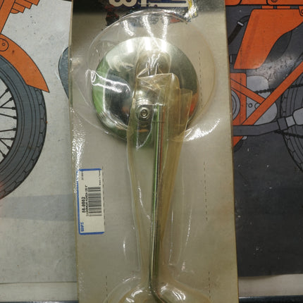 Honda CB350 CB450 Chrome 4" Mirror 8" Stem WPS 56-9862 Emgo NOS Single