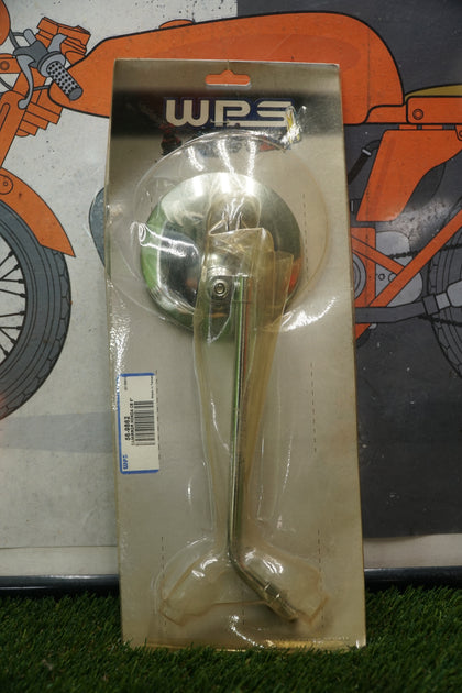 Honda CB350 CB450 Chrome 4" Mirror 8" Stem WPS 56-9862 Emgo NOS Single photo 1