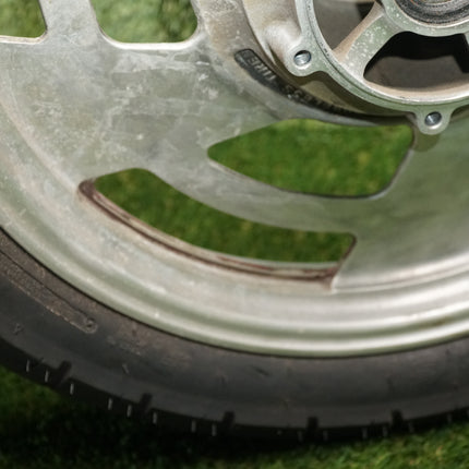 1985 Yamaha VMAX 1200 Front Wheel Rim & Tire 18x2.15 – OEM 1FK-25168-00-98