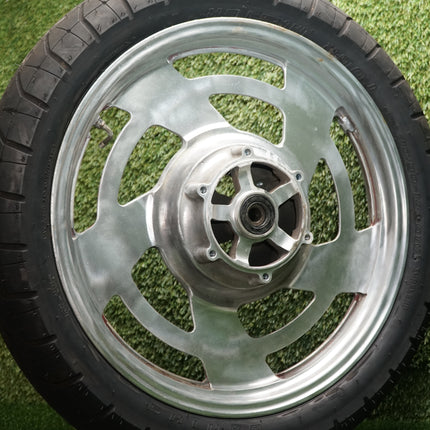 1985 Yamaha VMAX 1200 Front Wheel Rim & Tire 18x2.15 – OEM 1FK-25168-00-98