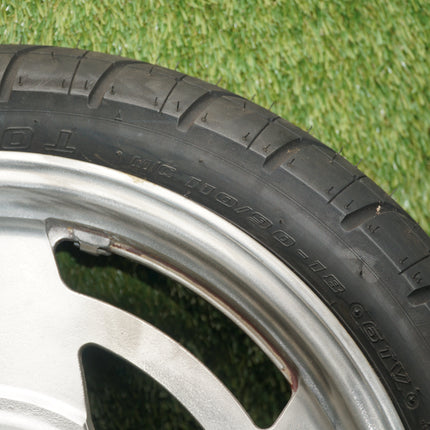 1985 Yamaha VMAX 1200 Front Wheel Rim & Tire 18x2.15 – OEM 1FK-25168-00-98