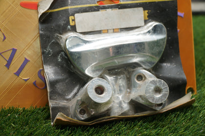 Harley 1" Handlebar Chrome 2" Die Cast Riser Clamp Kit Custom Chrome 15-008 NOS photo 1