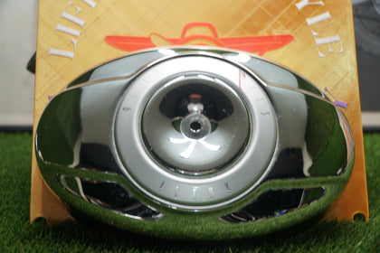 Harley Twin Cam 96 Chrome Football Air Cleaner Cover Shroud Used OEM Scuff photo 2