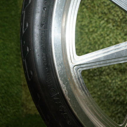 Rick’s 21x2.15 Front & 16x4.5 Rear 8-Spoke Wheel Set – Needs Polish