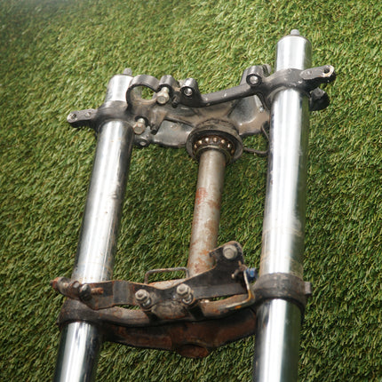 84–86 Honda CB700SC Nighthawk Front Forks & Triple Tree – Good