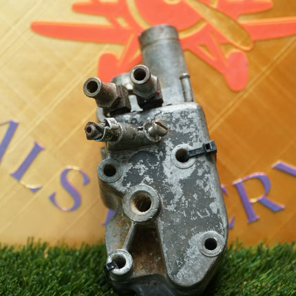 Harley Shovelhead Early Evo Engine Oil Pump Base Housing & Cover Plate Used OEM