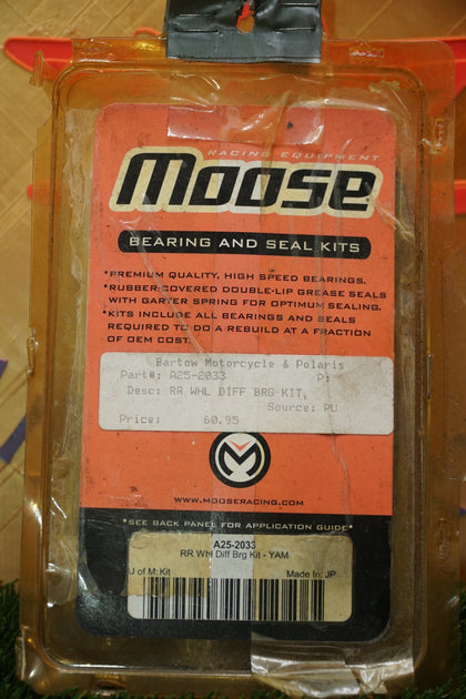 Moose All Balls Rear Differential Bearing Kit Yamaha Grizzly Big Bear NOS photo 2