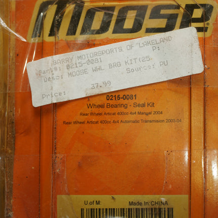 Moose All Balls Rear Wheel Bearing Kit Arctic Cat 400 500 375 New NOS 0215-0081
