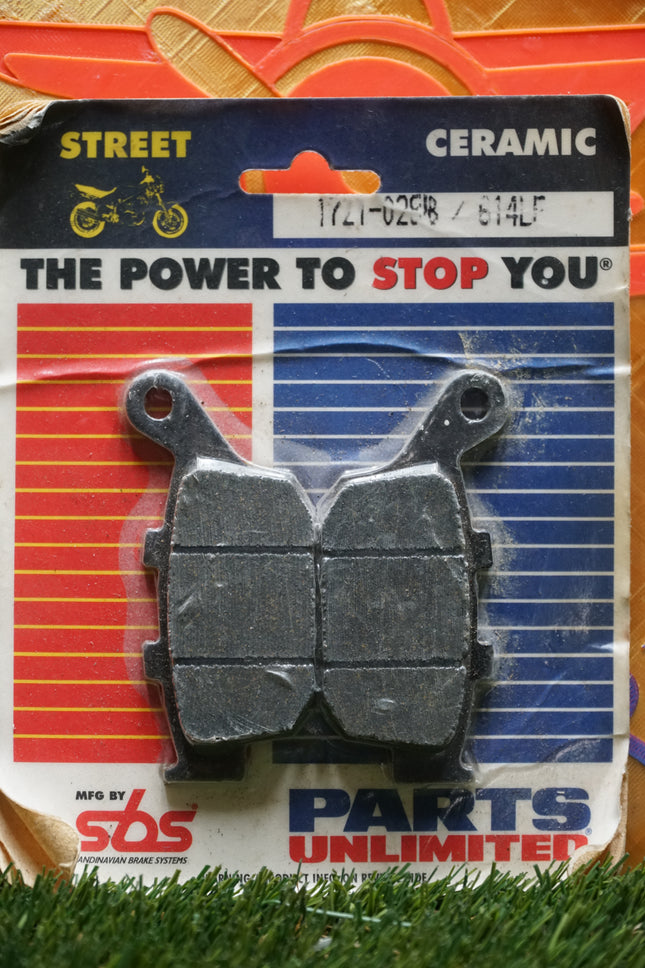 SBS 614LF Ceramic Rear Brake Pads Parts Unlimited 1721-0258 Honda Kawasaki