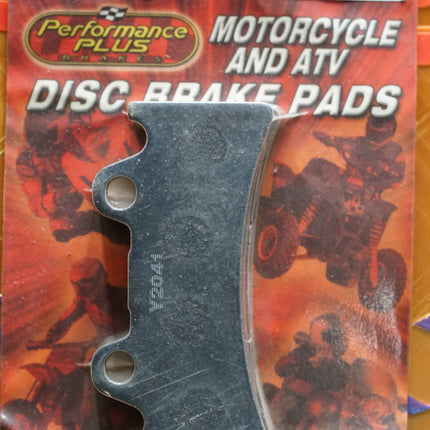 Performance Plus Y2041-O Organic Front Brake Pads Yamaha YFM350 YFM400