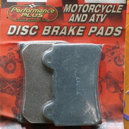 Performance Plus Y2017-O Organic Brake Pads Yamaha FZ600 FZR600 SRX600