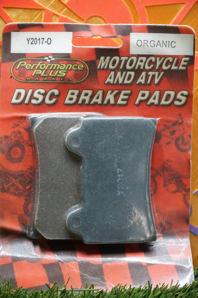 Performance Plus Y2017-O Organic Brake Pads Yamaha FZ600 FZR600 SRX600