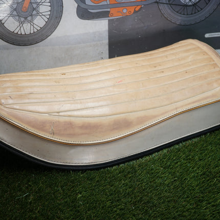 Harley Ironhead Sportster XL XLH XLCH White SCAT Buddy Seat OEM