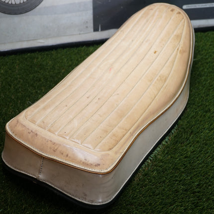 Harley Ironhead Sportster XL XLH XLCH White SCAT Buddy Seat OEM