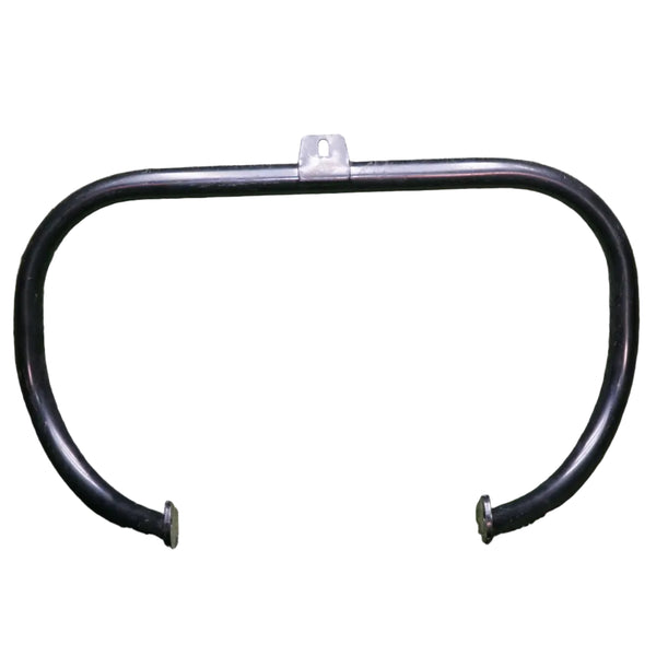 Harley Panhead Shovelhead Engine Guard Crash Bar – Black Powder Coat, Scratched