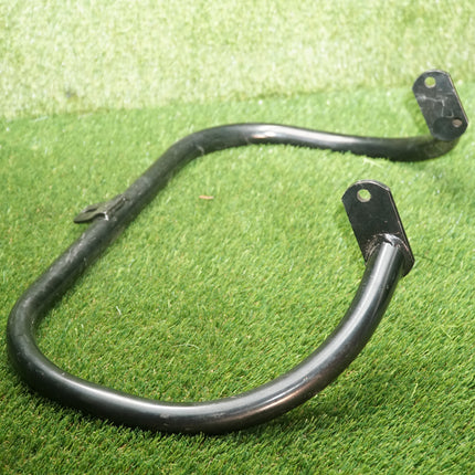 Harley Panhead Shovelhead Engine Guard Crash Bar – Black Powder Coat, Scratched