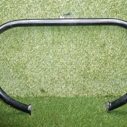 Harley Panhead Shovelhead Engine Guard Crash Bar – Black Powder Coat, Scratched