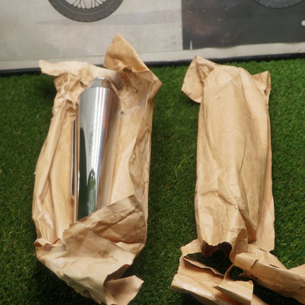 Harley Antique Knucklehead Flathead Panhead Chrome Muffler Set Bobber