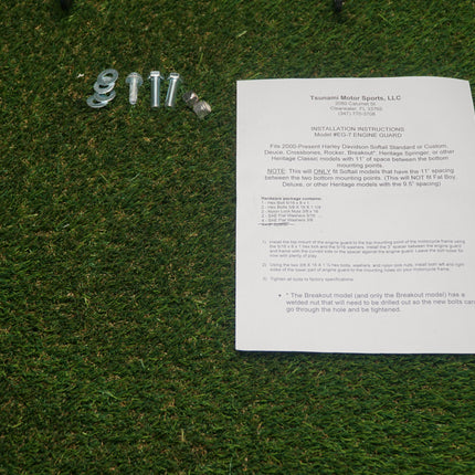 2000–2017 Harley Softail Multibar Engine Guard Black Deuce Rocker Breakout