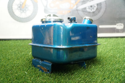 Harley Shovelhead Panhead FL FLH OEM Horseshoe Blue Oil Tank 62504-65 photo 2