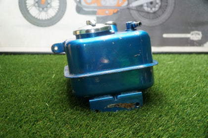 Harley Shovelhead Panhead FL FLH OEM Horseshoe Blue Oil Tank 62504-65 photo 3
