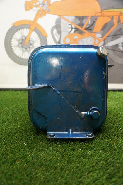 Harley Shovelhead Panhead FL FLH OEM Horseshoe Blue Oil Tank 62504-65 photo 6
