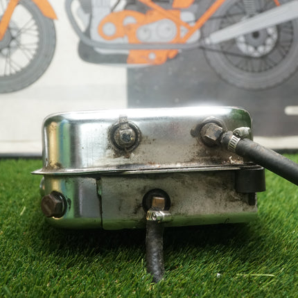 Harley Sportster Ironhead XLCH OEM Chrome Lunchbox Oil Tank 1970-1978