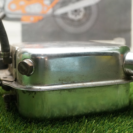 Harley Sportster Ironhead XLCH OEM Chrome Lunchbox Oil Tank 1970-1978