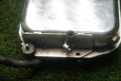 Harley Sportster Ironhead XLCH OEM Chrome Lunchbox Oil Tank 1970-1978 photo 7
