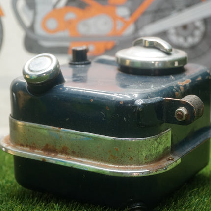 Harley Shovelhead Super Glide OEM Side Fill Blue Square Oil Tank FX FXE