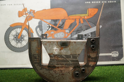 Harley Sportster Rigid Frame Custom Winged Wraparound Oil Tank Restoration Core photo 4