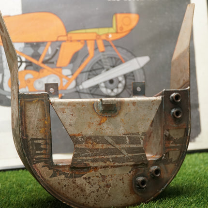 Harley Sportster Rigid Frame Custom Winged Wraparound Oil Tank Restoration Core