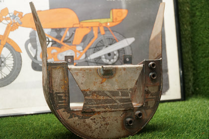 Harley Sportster Rigid Frame Custom Winged Wraparound Oil Tank Restoration Core photo 5