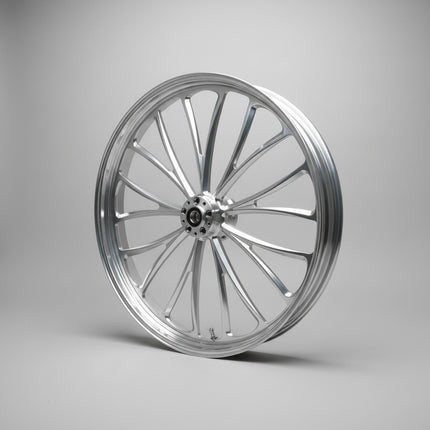 Ultima Manhattan Polished CNC 26x3.5 Dual Disc Front Wheel Harley 37-633