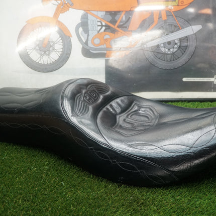 Harley Shovelhead Panhead FL FX Custom Stamped Steel Seat Corbin Mustang LePera