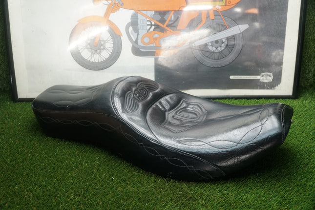 Harley Shovelhead Panhead FL FX Custom Stamped Steel Seat Corbin Mustang LePera