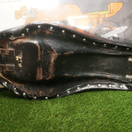 Harley Shovelhead Panhead FL FX Custom Stamped Steel Seat Corbin Mustang LePera