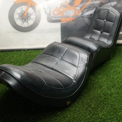 Vintage Harley Shovelhead FLH Custom King and Queen Pillow Top Seat 4-Speed