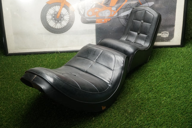 Vintage Harley Shovelhead FLH Custom King and Queen Pillow Top Seat 4-Speed