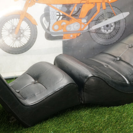 Vintage Harley Shovelhead FLH Custom King and Queen Pillow Top Seat 4-Speed