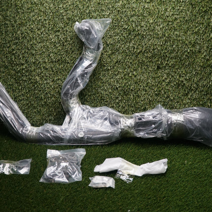 V-Twin 2-Into-1 Slash Cut Exhaust Header Black Harley Touring M8 2017–2020