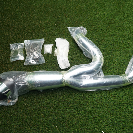 V-Twin 2-Into-1 Slash Cut Exhaust Header Black Harley Touring M8 2017–2020