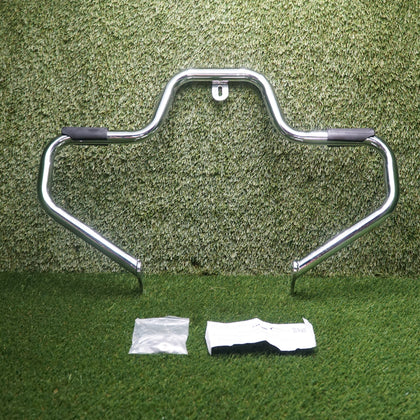 Chrome Mustache Engine Guard Crash Bar for Harley Dyna 1991–Present Mid Controls photo 1